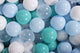 Ball Pit Balls 200pcs - Blue/Turquoise/Transparent/White