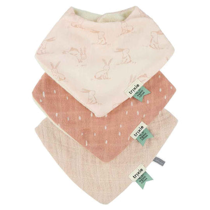 Cotton Bandana Scarves 3-pack mix - Rosy Rabbit