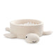 Foam Baby Ball Pit Without Balls - Turtle Cheesecake Cream Beige Boucle