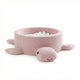 Foam Baby Ball Pit Without Balls - Turtle Raspberry Glaze Pink Boucle