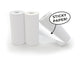 Hoppstar 3x Paper Rolls – White, Self Adhesive