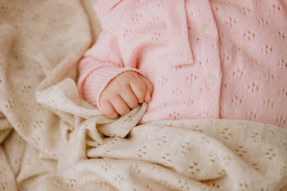 Merino wool baby blanket LOVE