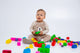 Soft Blocks Set With Wheels - 21 pcs 